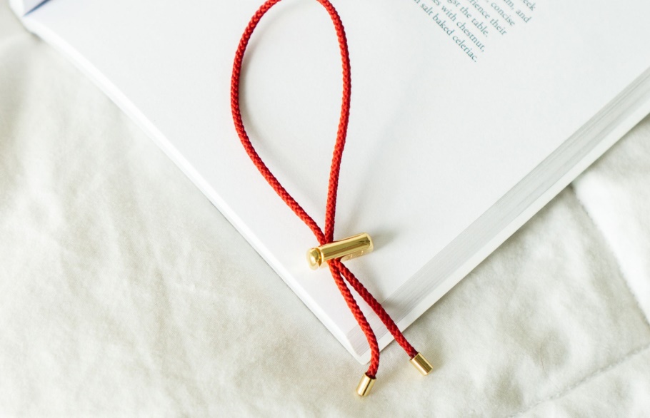 Cameron Koord Armband Rood/goud Oliver Cabell