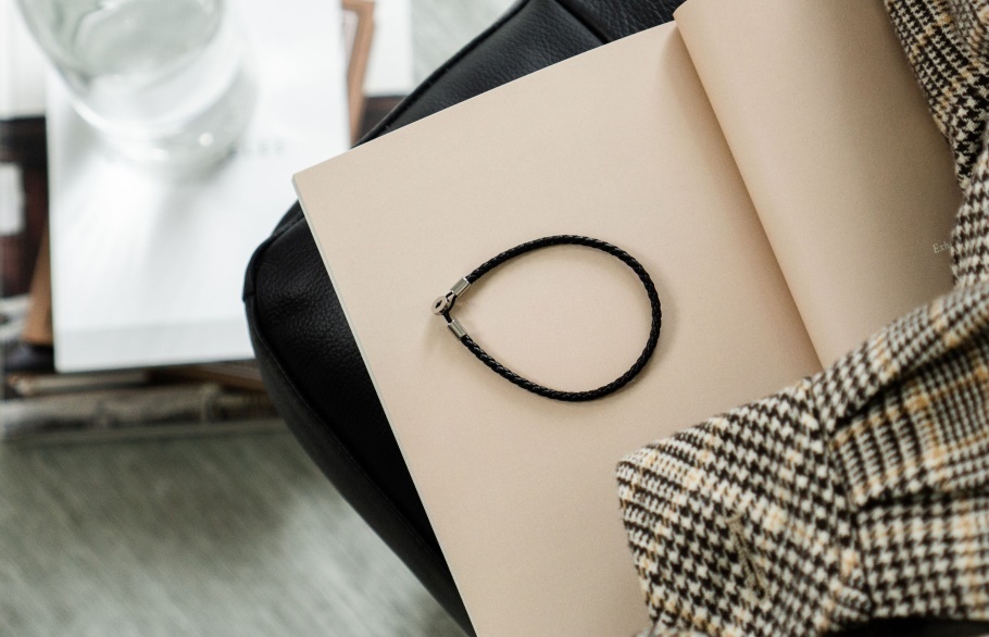 Gordon Leren Armband Zilver Oliver Cabell