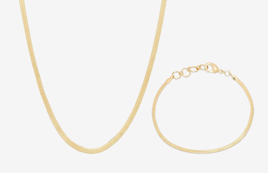 Visgraat Set Goud Oliver Kabel