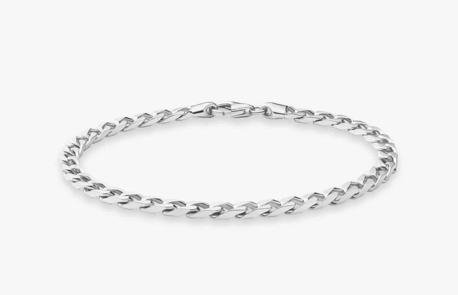 Oliver Cabell 4 Mm Cubaanse Schakelarmband Zilver