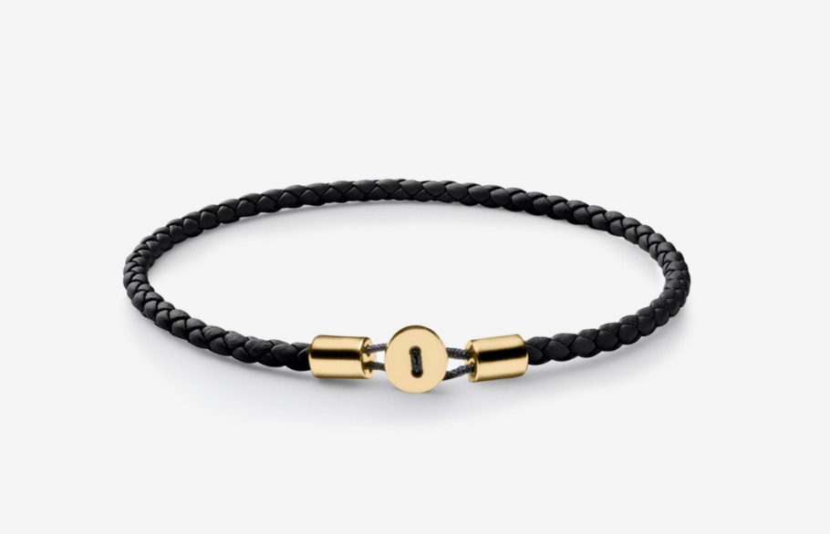 Oliver Cabell Gordon Leren Armband Goud