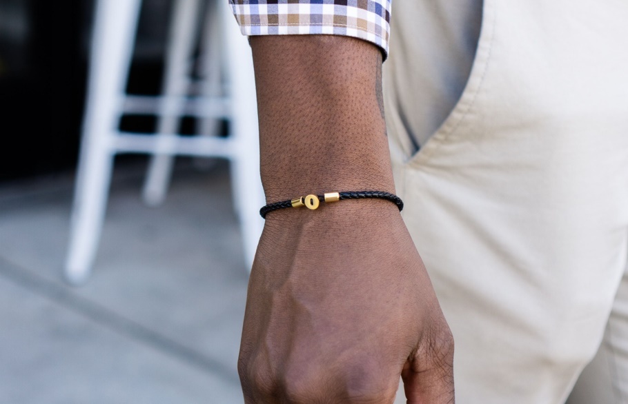 Oliver Cabell Gordon Leren Armband Goud