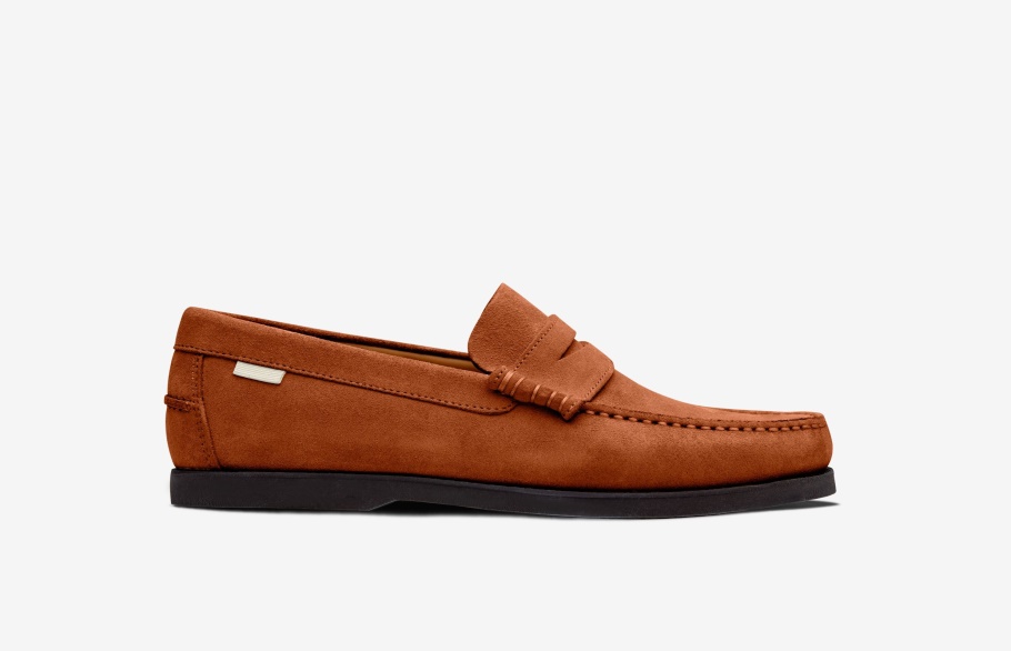 Penny Loafer Kastanje Suède Oliver Cabell