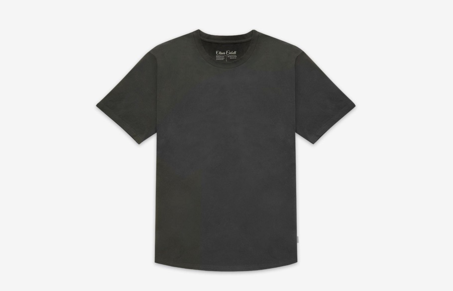 Trendy Oliver Cabell T-shirt Met Gebogen Zoom Antraciet