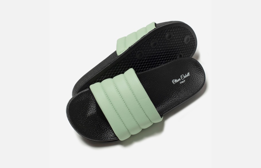Veganistische Slippers Groen As Olijfgroen Trendy