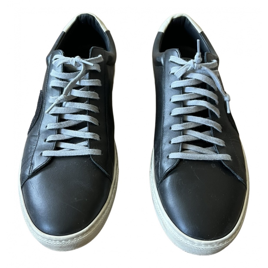 Leren Lage Sneakers Zwart Leer Oliver Cabell Trendy