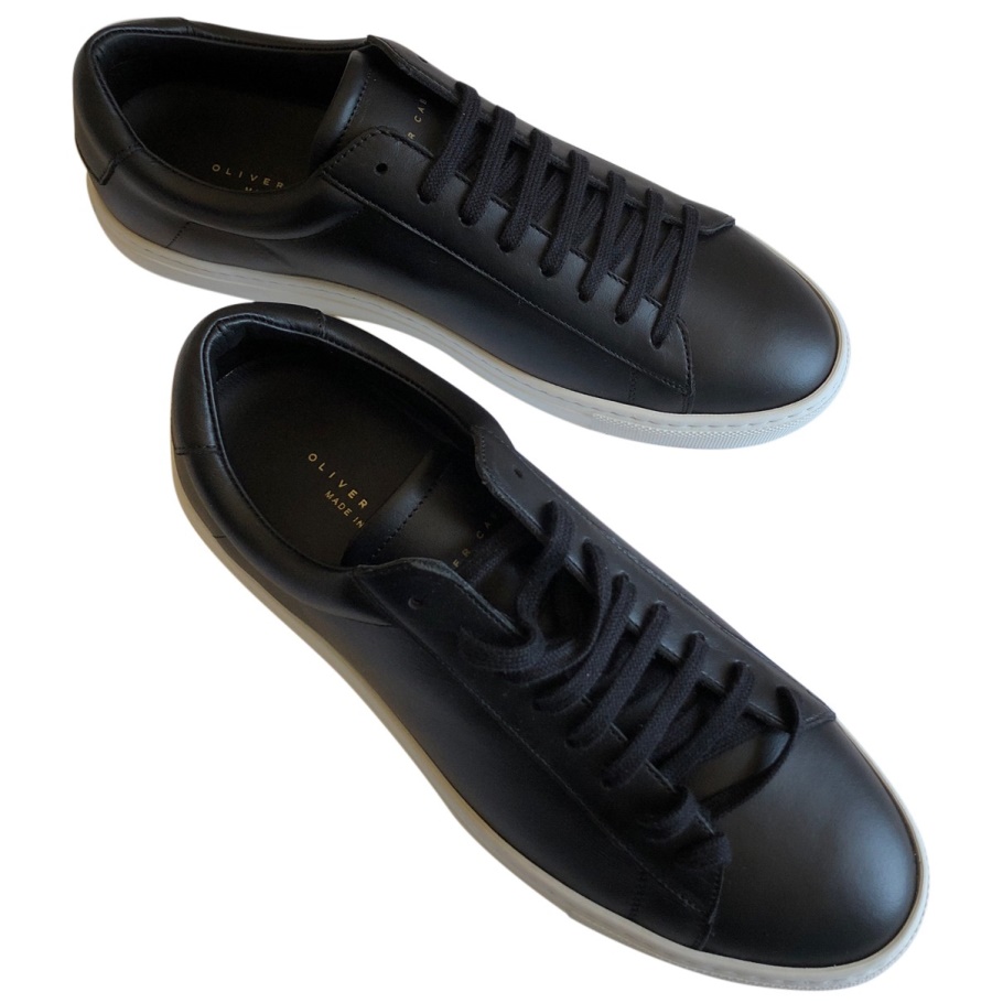 Oliver Cabell Leren Lage Sneakers Zwart Leer Trendy