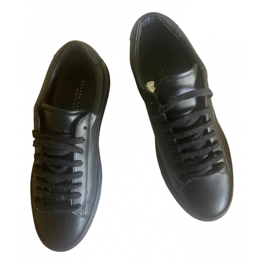 Oliver Cabell Leren Sneakers Zwart Leer Trendy